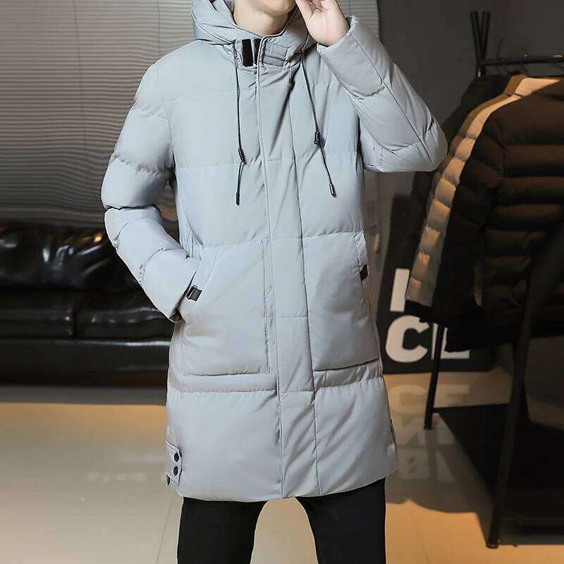 Men's Big Long Cotton Coat Jacket Thick Warm Parka Outwear Plus Size 8XL Heavy Duty Cold Weather Winter Clothes Men J260626 - view 5