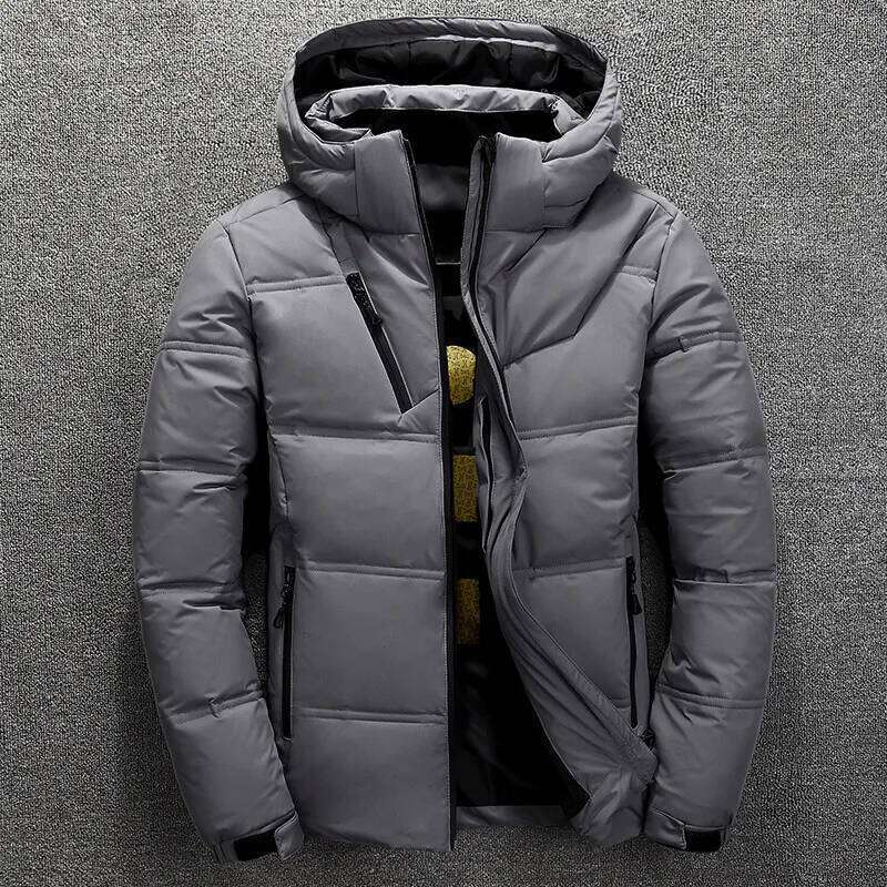 New Men's Down Jacket Winter Warm Short Coat Korean Style Thicken Oversize Plus Size Outerwear Jackets For Male Outdoor Sports J260626