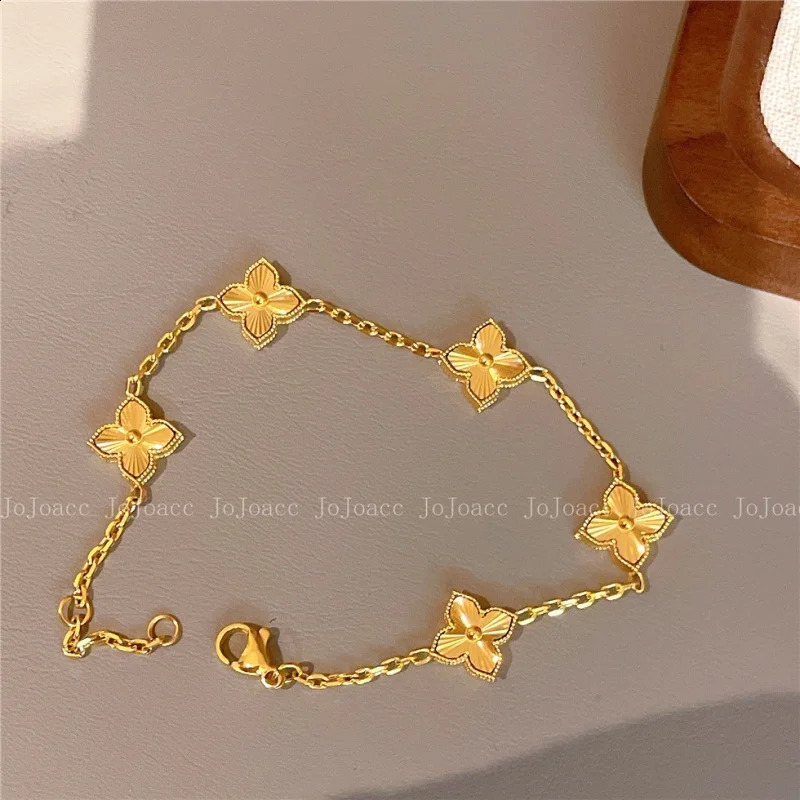 Fashion Personalized Natural Flower Bracelet for Women 2025 Stainless Steel Jewelry Bracelet Anniversary Gift260603 - view 5
