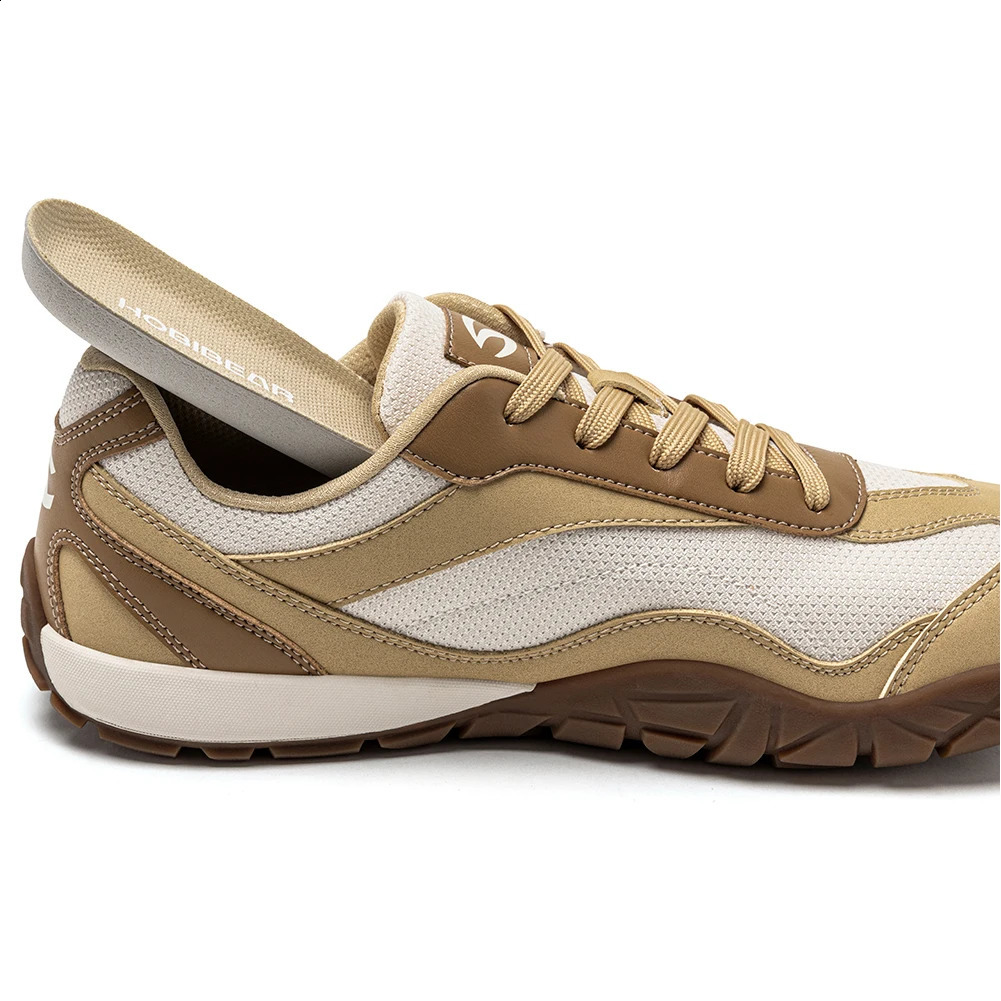 HOBIBEAR Barefoot Hiking Shoes Unisex Wide Width Trail Running Sneakers Zero Drop Artificial Leather Retro Walking Shoes 260626 - view 4