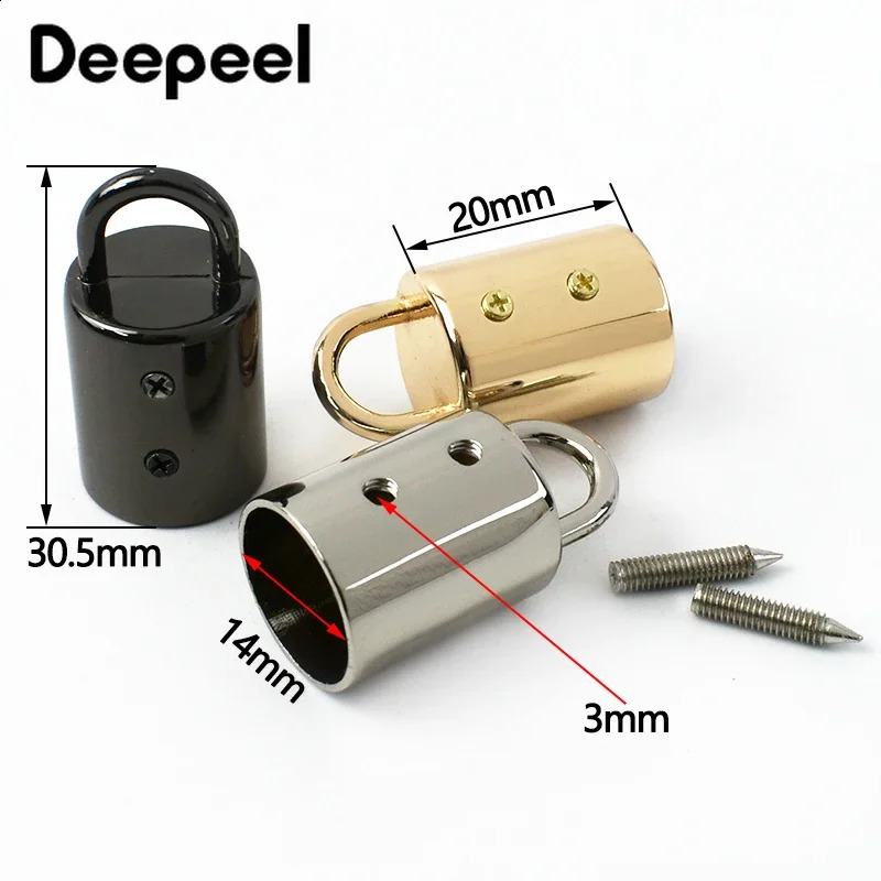 51020Pcs 14mm Bag Metal Buckles Handbag Strap Tassel Cap Clasp Hook Connector Hanger Rope Cord Lock DIY Hardware Accessories 260626 - view 4