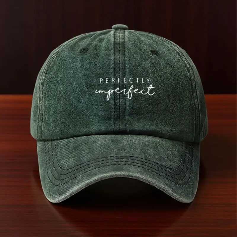 Denim Perfectly Imperfect Embroidered Washed Adjustable Baseball M260626 - view 4