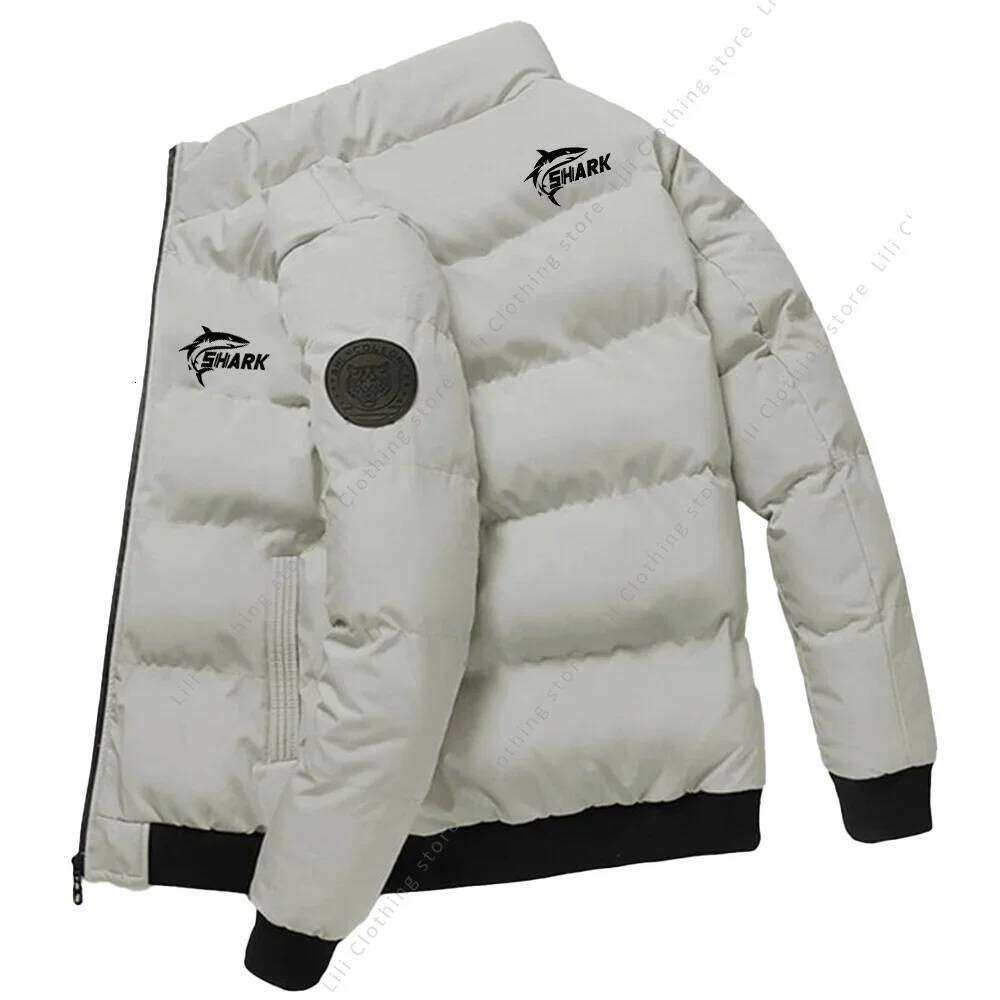 Men's Winter Puffer Jacket Thick Warm Casual down Coat High Quality Lightweight Polyfill Bomber Style Fashionable Outdoor Parka J260626 - view 3