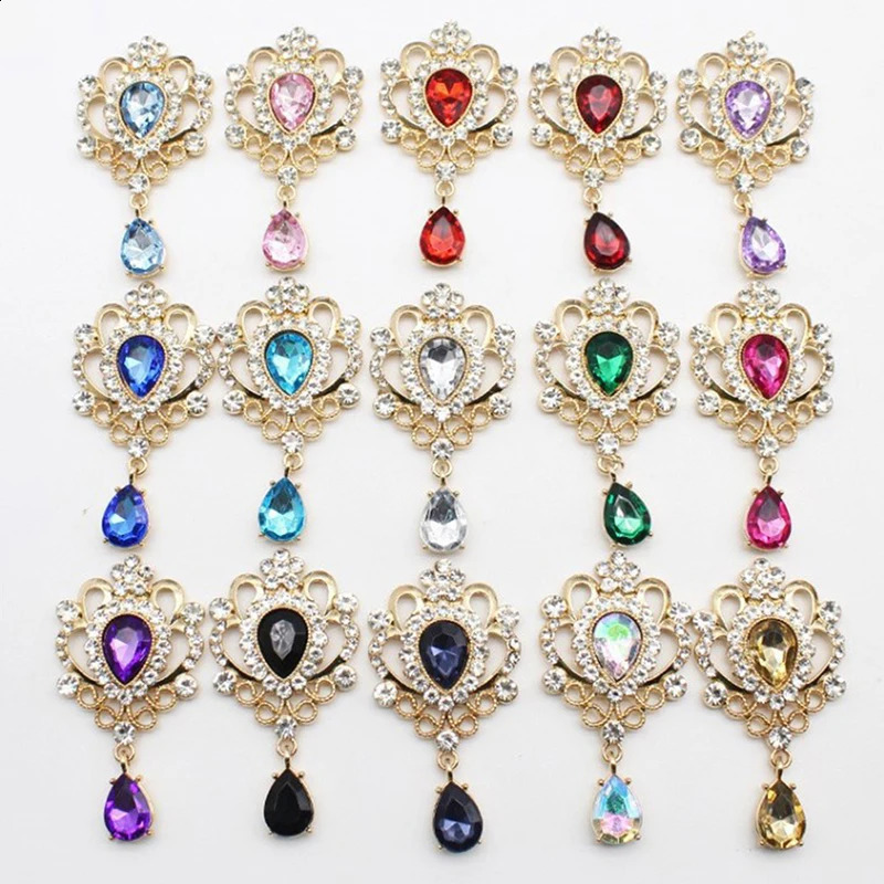 3260MM Drop Shape Acrylic Pendant For Needlework Rhinestone Button Headwear Apparel Jewelry Accessories Diy Flat Brooch 260623 - view 1