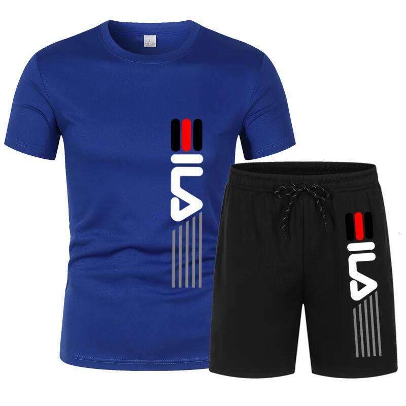 New Men's Clothing Summer Sports Suit Comfortable Breathable Mesh Running Sets Jogging Fitness Tracksuit Men Training 26Y0626