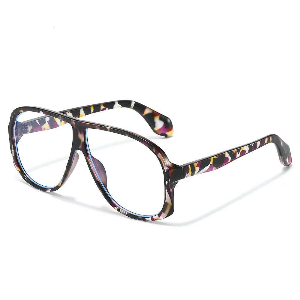 26 New Models Of Large-Frame Fashion Sunglasses For Men And Women, Versatile Sunshade Trendy Street Style Glasses, Flat Lenses