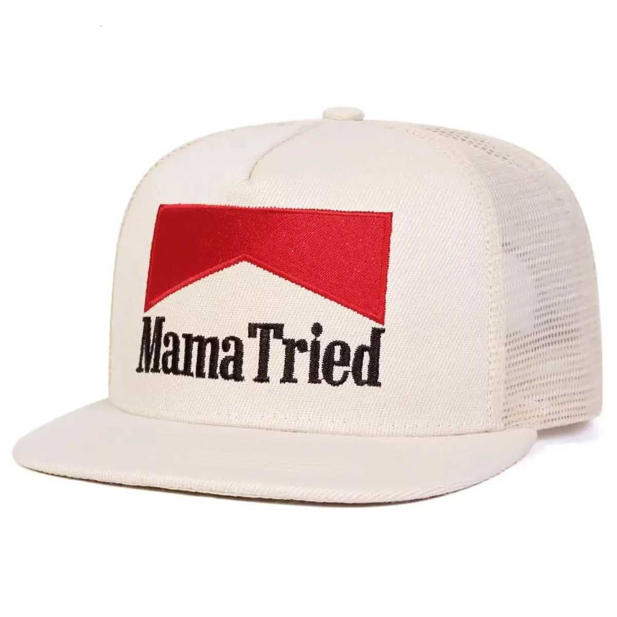 Embroidery Unisex MAMA Hip-hop TRIED Net Hats Spring Summer Outdoor Adjustable Casual Baseball Caps Trucker Caps Sunscreen Hat M260626 - view 6
