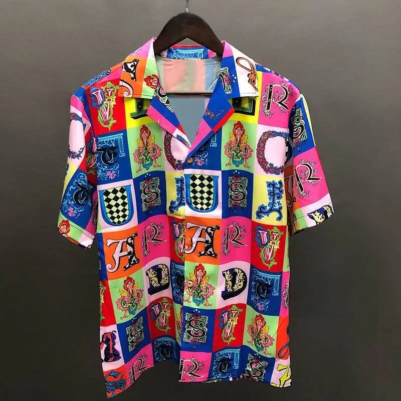 Men's Casual Shirts Polo European And American Popular Styles, Men's High-Quality Luxury Short Sleeved Shirts, Comfortable High Street Wear, - view 4