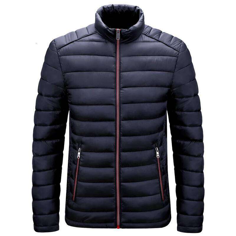 Mens Lightweight Puffer Jacket Hooded Insulated Thermal Puffy Winter Heated Running Travle Casual Cotton Outdoor Coat J260626 - view 3