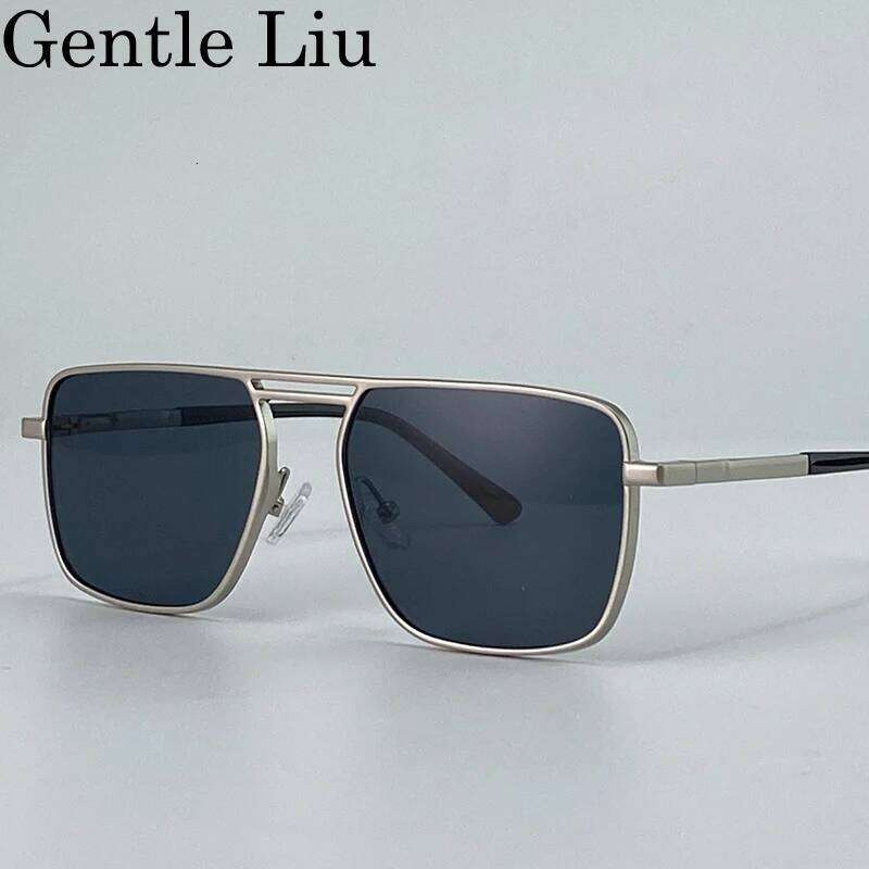 Oversized Square Punk Sunglasses Men 2026 Luxury Brand Retro Double Beam Sun Glasses For Male Steampunk Driving Eyewear UV400 26Y0626 - view 4