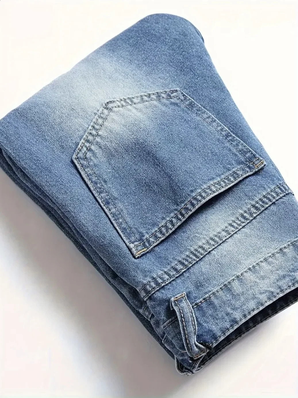 Mens Ripped Denim Long Pants Loose Straight Fit AllSeason Versatile Wear Hip Hop Y2K High Street Vintage Trendy Style 260625 - view 7