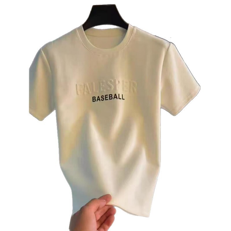 New Men's Summer Light Luxury Versatile Round-Neck Letter Print Short-Sleeve T-Shirt, Casual Style - view 6
