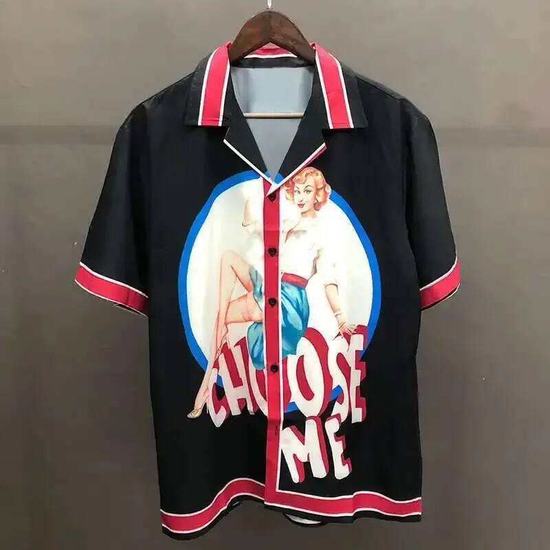 Men's Casual Shirts Polo European And American Popular Styles, Men's High-Quality Luxury Short Sleeved Shirts, Comfortable High Street Wear, - view 6