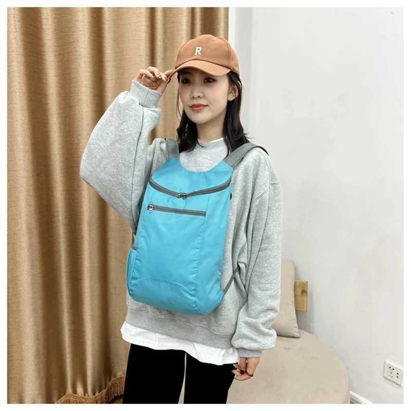 Foldable Waterproof 20L Bag Unisex Outdoor Backpack Portable Camping Hiking Traveling Daypack Leisure Unisex Sport Bag Backpack M260626 - view 5