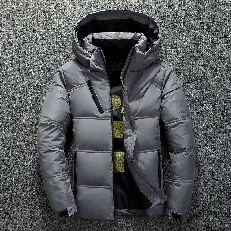 Warm Men Coat Casual Autumn Stand Collar Puffer Thick Hat White Duck Parka Male Men's Winter Down Jacket With Hood W260626 - view 5