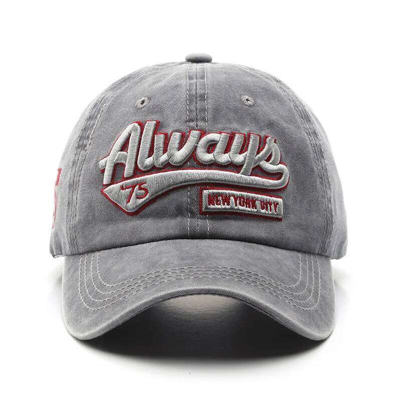 2022 Summer Women Men Baseball Cap Fashion Letter Embroidery Snapback Vintage Washed Cotton Unisex Hip Hop Sun Hat Casquette W260626 - view 4