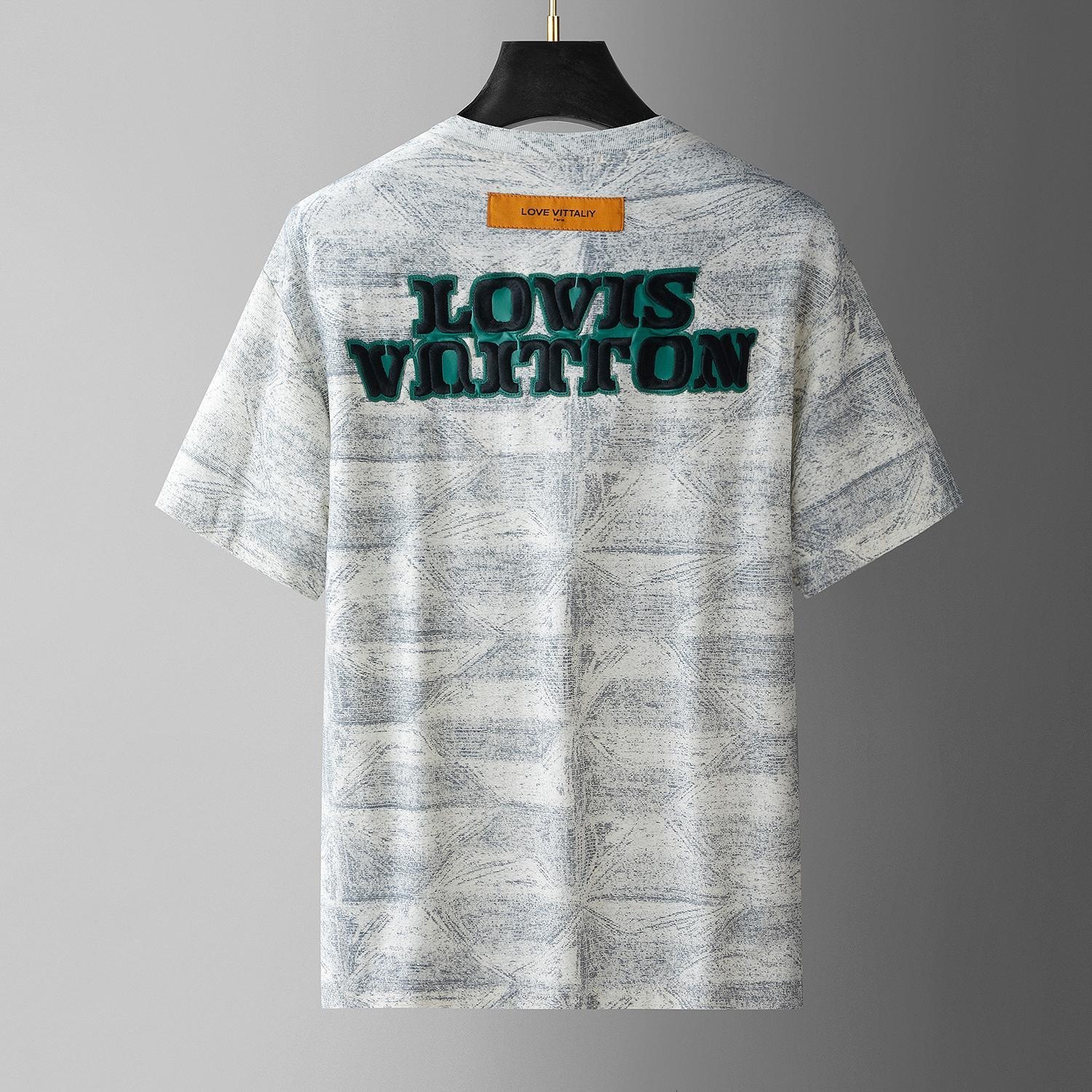 Fashion Brand Summer New Short-Sleeve T-Shirt For Men, High-End Design With Embroidered Round Neck - view 3