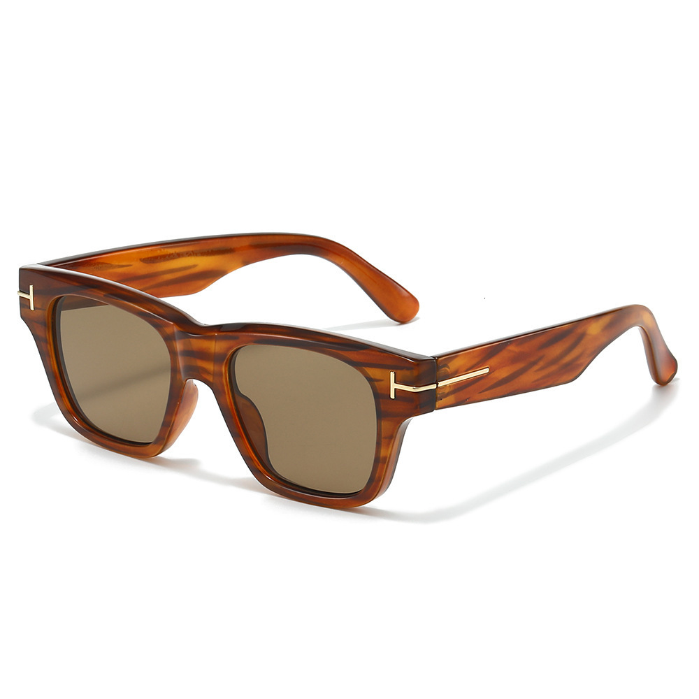 2026 New Square Simple Unisex Versatile European And American Retro Popular Letter Fashion Sunglasses