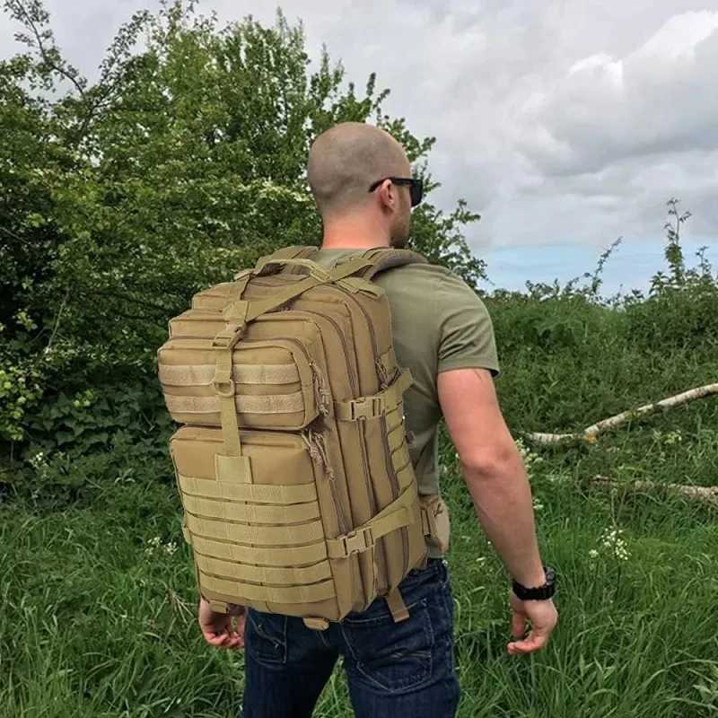 Big Fashion Hiking Backpack Men Capacity Tactical Men Backpack Camouflage Travel Outdoor Hiking Tactical Travel Backpacks M260626 - view 7