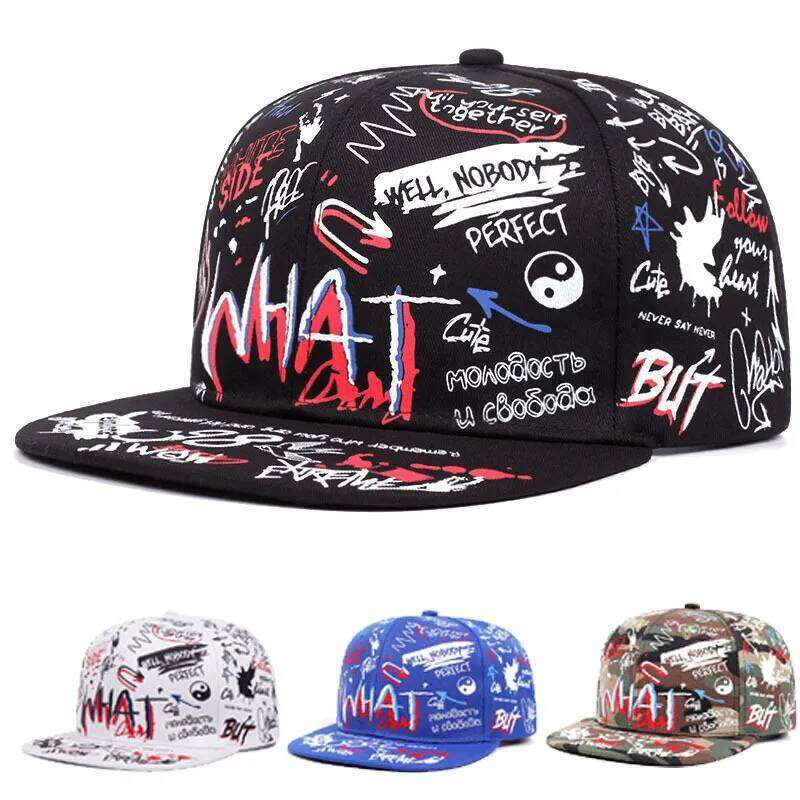 1pc Unisex Graffiti Printing Baseball for Men,summer Outdoor Shade Hip-hop Women Summer Caps Adjustable Leisure Hats W260626 - view 1