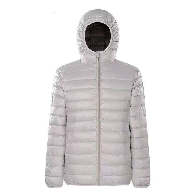 Unisex Hooded Lightweight Short Coat, Autumn Winter Loose Plus Size Silk Cotton Warm Jacket J260626 - view 3