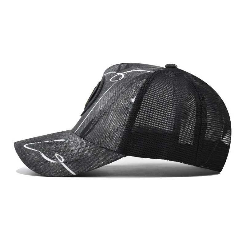 Design Personality 7 Letter New Retro Mesh Baseball For Men Women Autumn Summer SnapHat High Top Network Sun Hat Gorras M260626 - view 6