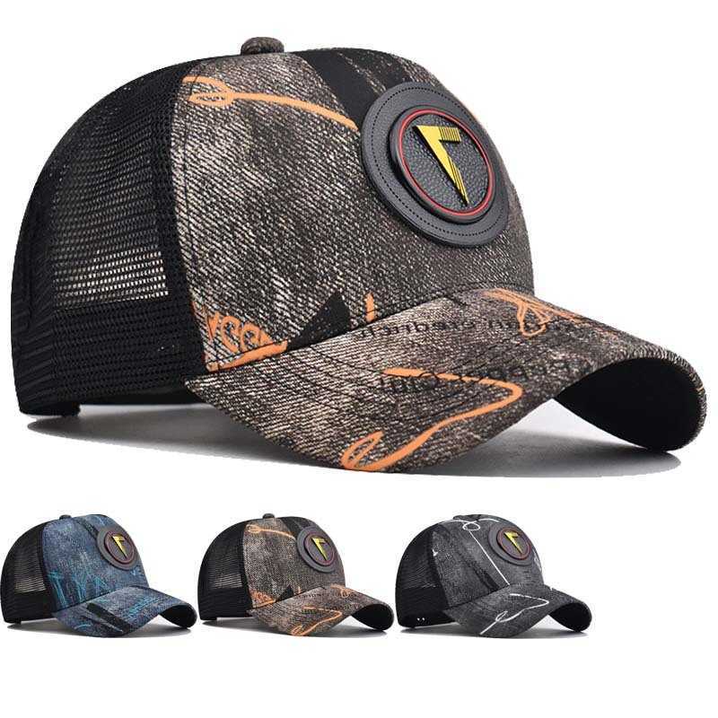 Design Personality 7 Letter New Retro Mesh Baseball For Men Women Autumn Summer SnapHat High Top Network Sun Hat Gorras M260626
