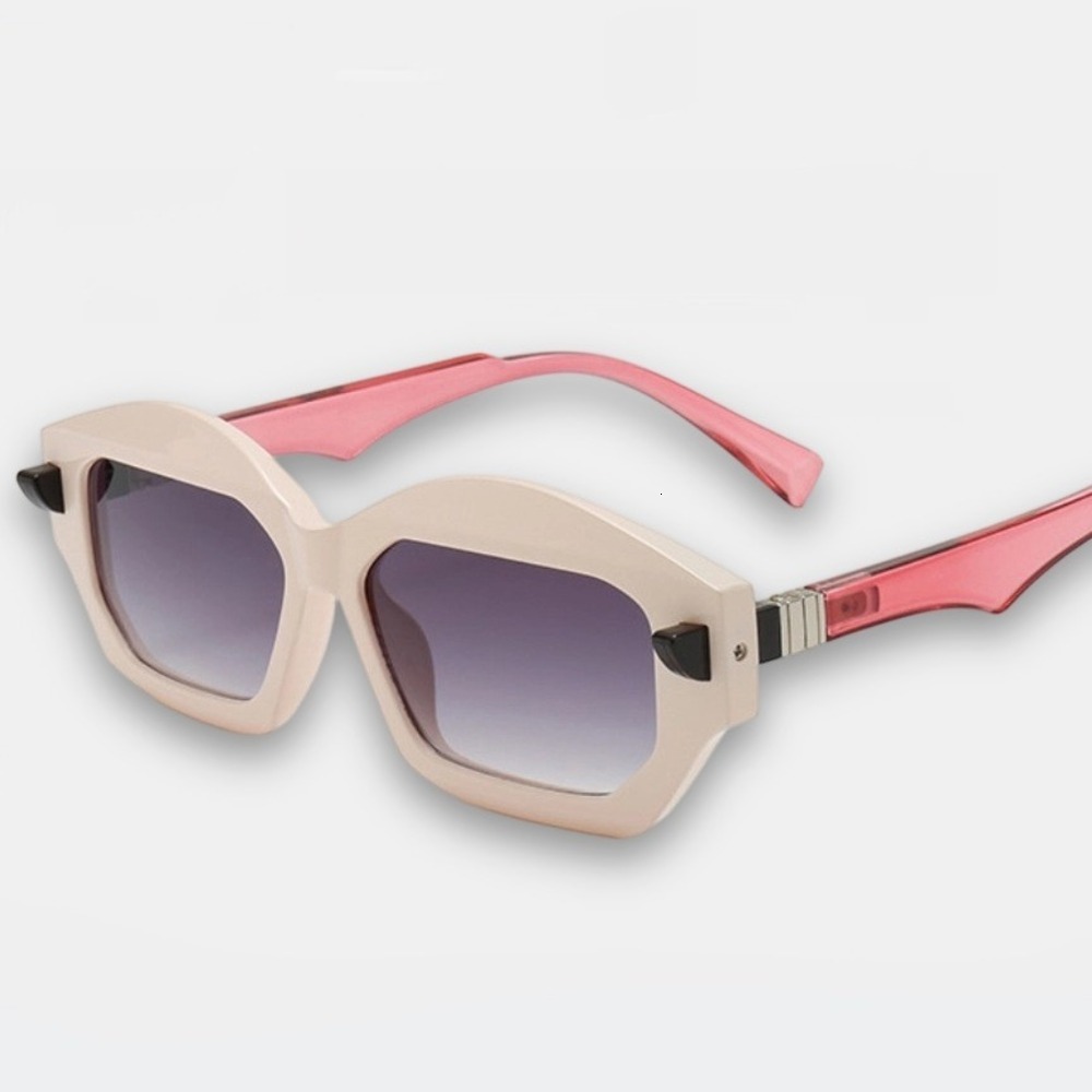 Niche Retro Sunglasses Men, Fashionable Avant-Garde Polygonal Sun Glasses, Stylish And Unique Trendy Glasses For Women - view 3