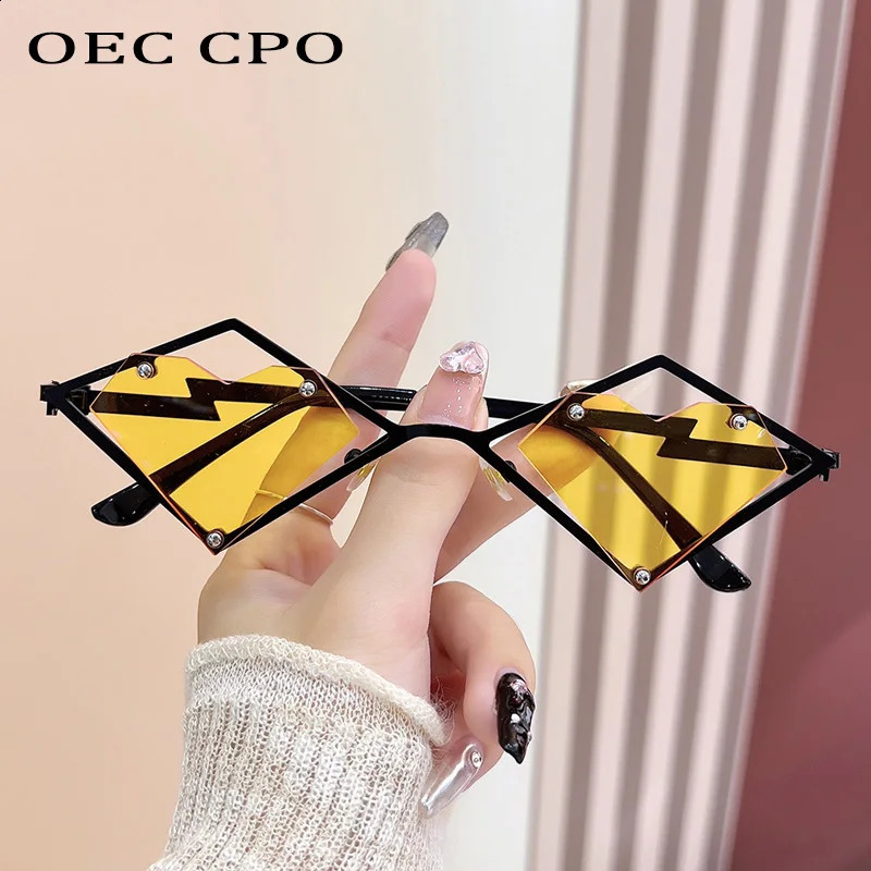 Metal Frames Heart Rimless Sunglasses Women Men Steampunk Sun Glasses Female Gradient Hip Hop Eyewear UV400 Shades 260626 - view 5