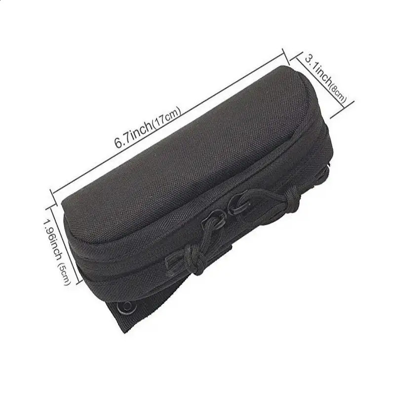 Portable Glasses Pouch Soft Sunglasses Case Waist Storage Bag Utility Organizer for Hiking Sports 260625 - view 7