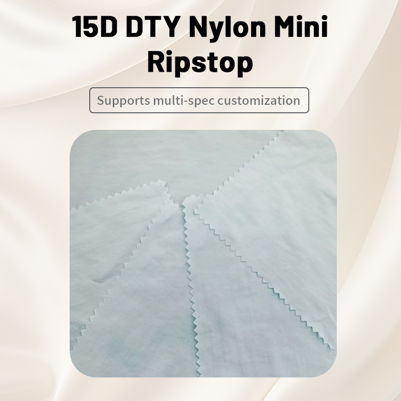 15D low elasticity nylon rectangular mini grid lightweight breathable nylon fabric
