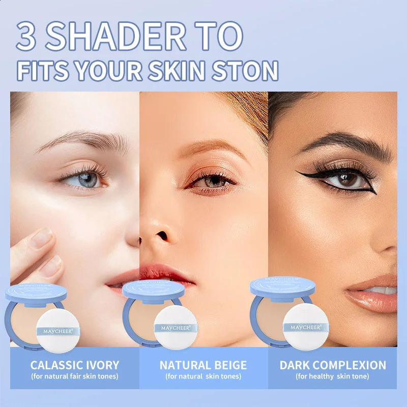 MAYCHEER Oil Control Matte Face Powder Long Lasting Setting Face Makeup with Mirror Pressed Powder 260625 - view 4