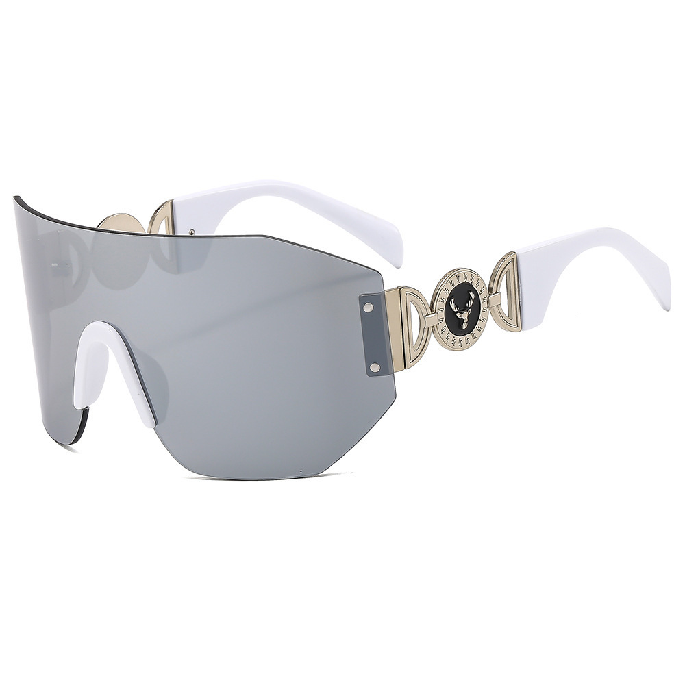 Designer's New European And American Frameless One-piece Sunglasses Fashion Sports Men's And Women's Outdoor Cycling Glasses Large Fram - view 6