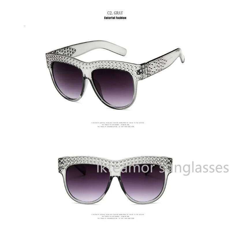 Sunglasses Square Frame Studded with Sparkling Stones for Women 26Y0626 - view 5