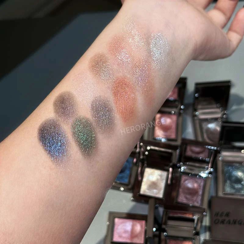 Chameleon Dark Green Eyeshadow Palette Fine Easy-To-Apply Sparkling Pearlescent Mashed Potato Eye Shadow Makeup 260626 - view 3