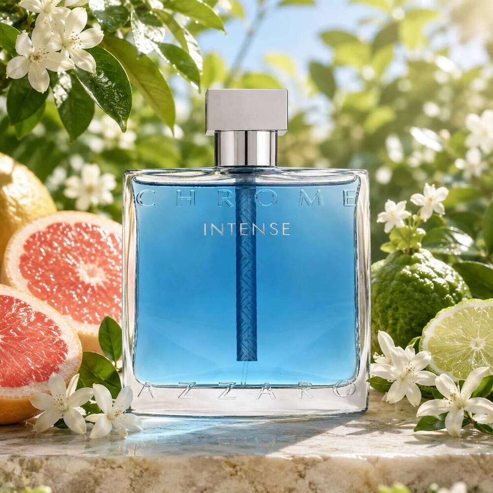 CHROME INTENSE 3.4 oz / 100 ml Eau De Toilette Men Cologne Spray Long-Lasting Perfume Women Fragrance For Daily Use 26L0626