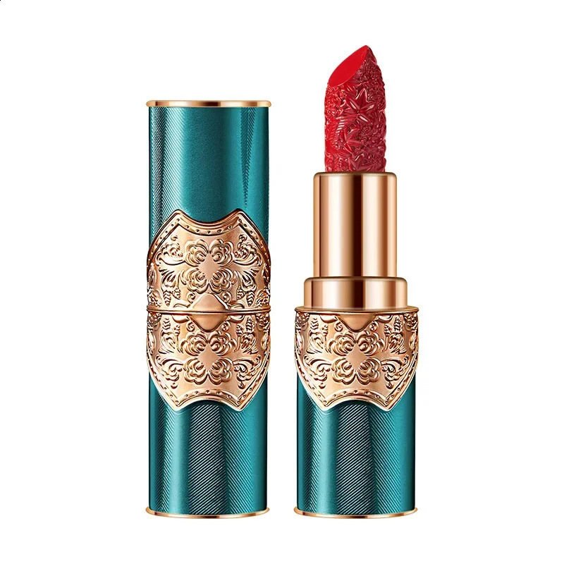Retro Engraved Lipstick Chinese Red Engraved Velvet Mist Sense Moist Waterproof Non-Stick Cup Not Easy To Fade Lipstick Cosmetic 260626 - view 7