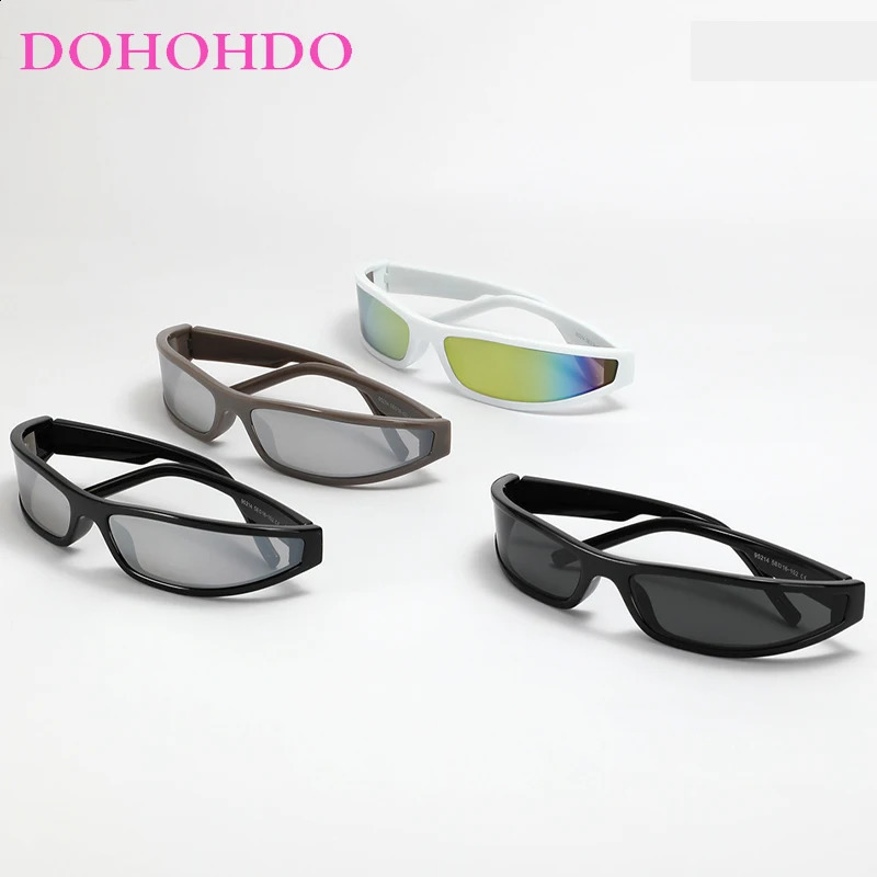 DOHOHDO Y2K Sport Sunglasses For Women Men Rectangle Narrow Shade Eyewear Male Punk Cycling Driving Sun Glasses UV400 260626 - view 4
