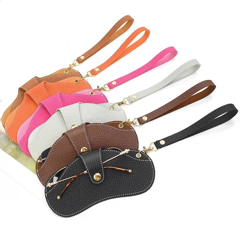 PU Leather Glasses Bag Fashion Portable Spectacle Case Sunglasses Storage Hanging Bag Glasses Case Protective Cover 260625 - view 4