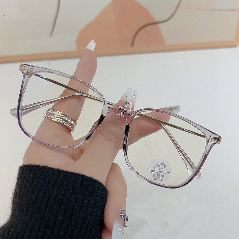 Ultra Light Slimming Women Eyeglass Frame, Pressure Resistant Anti Blue Light Online Popular Optical Glasses Frame Support Prescription Lenses Face Li - view 3