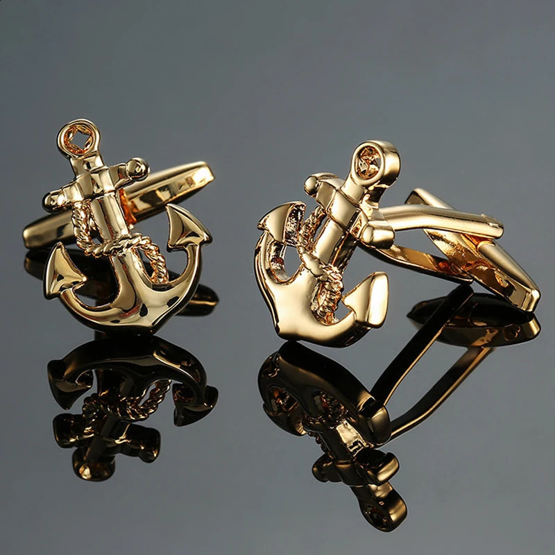 As high quality mens Cufflinks boat anchor racing bicycle aircraft Cufflinks mens Wedding Shirt badge pin gift 260626 - view 7