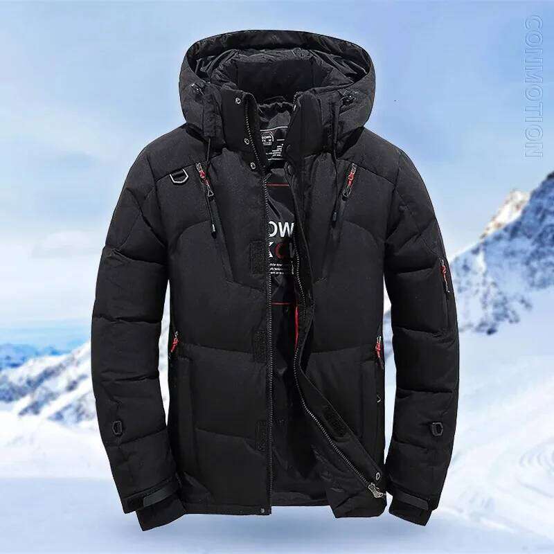 Winter White Duck Jacket Men Travel Hiking Thicken Warm Hooded Puffer Jackets Windproof Overcoat Down Coat Male Clothing J260626 - view 3