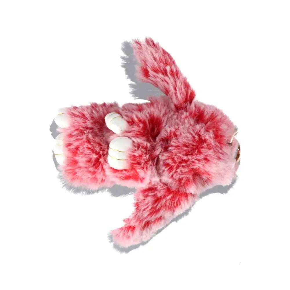 Bags Pendant Jewelry Ornament Fluffy Toy Doll Keyring Plush Bunny Rabbit Fur Keychain 26Y0626 - view 3