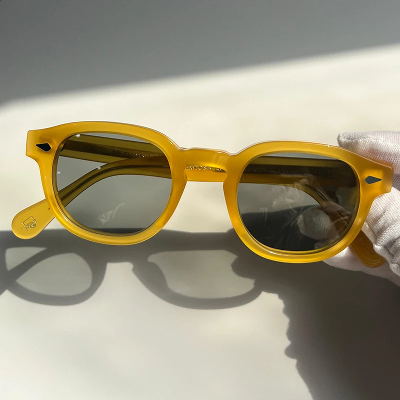 High Quality Acetate Sunglasses For Men And Women ner Lemtosh Yellow Frame Vintage Sun Glasses Gradient lense 260626 - view 7