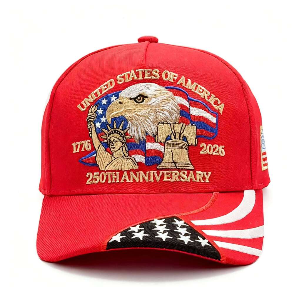 ABLECAP 250th Anniversary USA Embroidered Patriotic Baseball 1776-2026 Independence Day Cap Adjustable Hat for Men Women W260626 - view 6