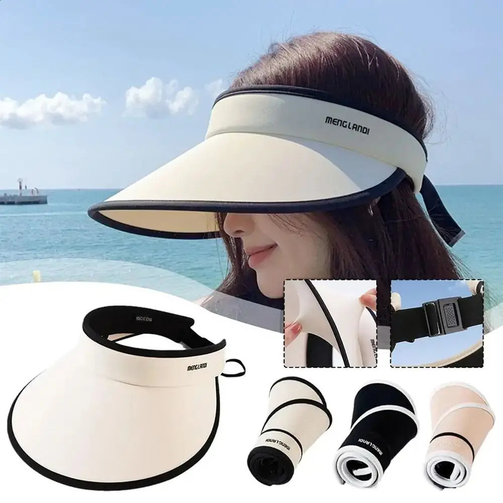Summer Wide Brim Sun Hat Sunscreen Floppy Baseball Hat Casual Outdoor Visors 260625 - view 4