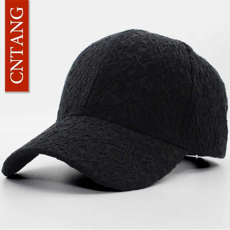 Brand Summer Lace Hat CNTANG Cotton Baseball For Women Breathable Mesh Girls SnapHip Hop Fashion Female Caps Adjustable M260626 - view 3