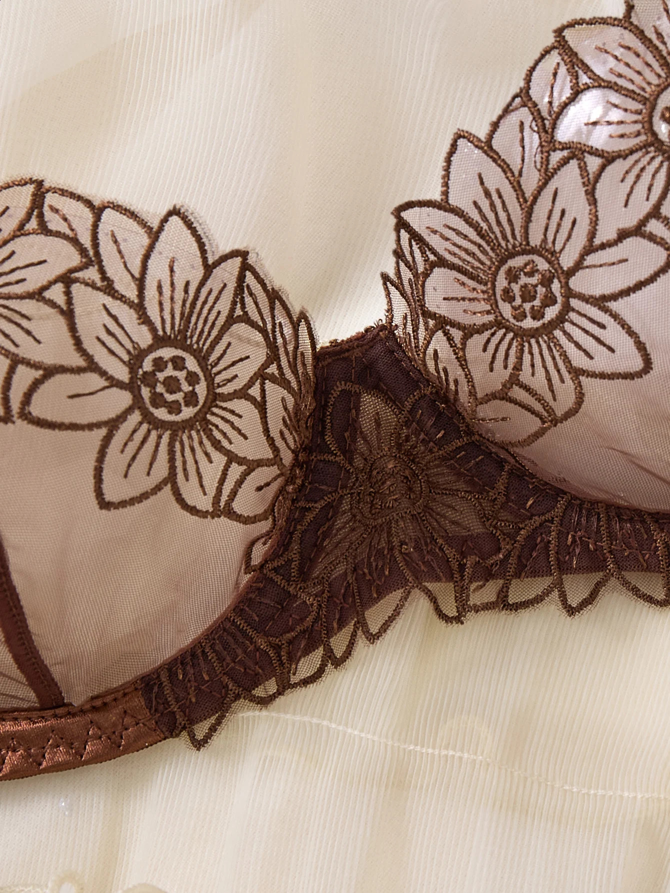 Lafis Sexy and Alluring Floral Embroidery Womens Underwear Set TwoPiece Bra ZA825126 260626 - view 5
