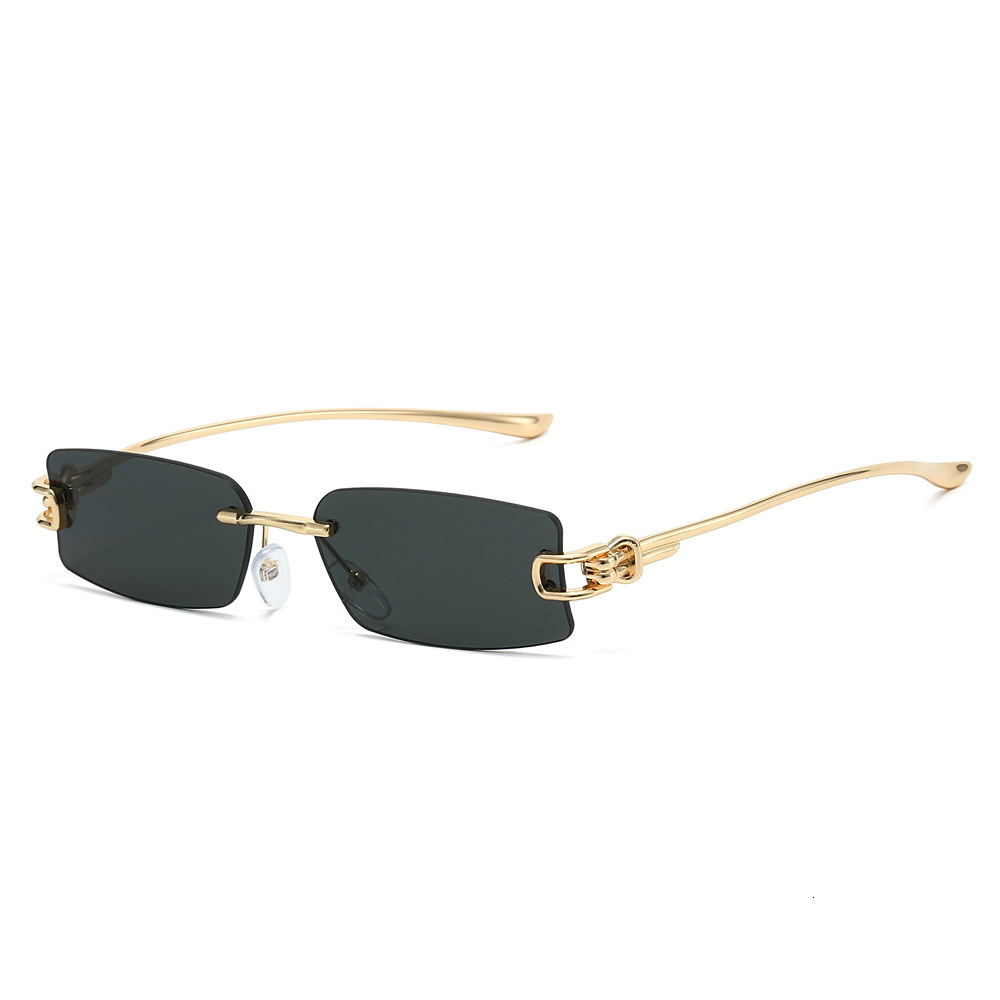 2026 New Frameless Square Sunglasses Women, High-Intelligence Style, No-Makeup Fashionable Sun Glasses For Stylish Girls