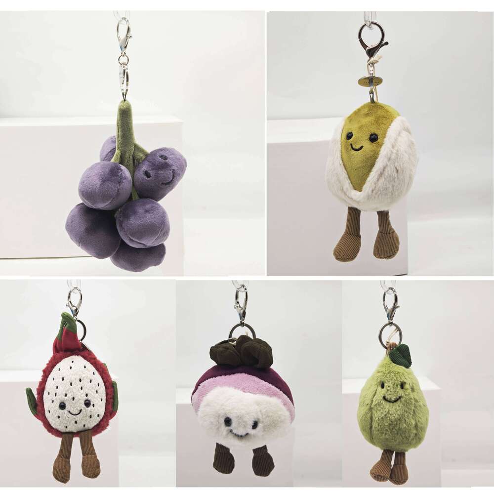 2026 New Cartoon Fun Bestselling Toy Pendant-Grape Avocado Pear Dragon Fruit Plush Toy-Home Decor Children's Gift 26Y0626